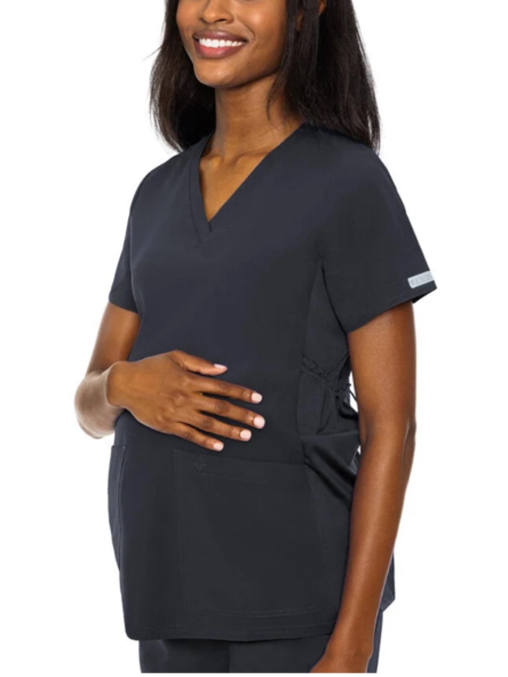 Med Couture Maternity V-Neck Scrub Top NWT Size M